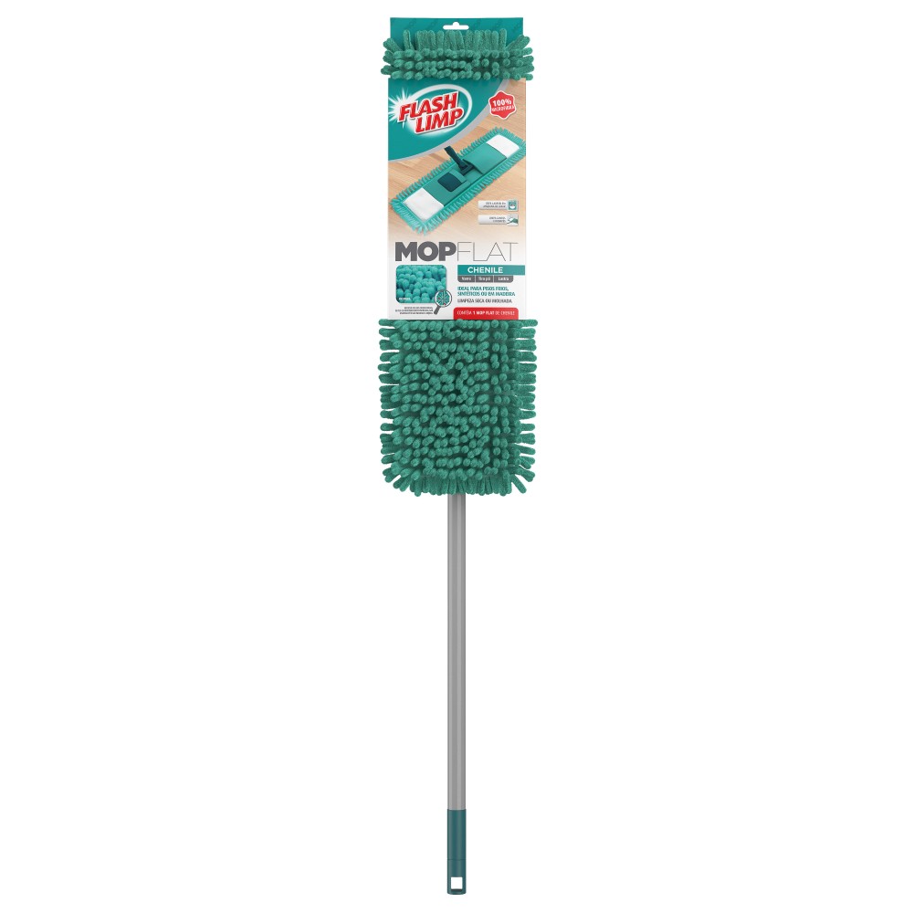 Mop Flat Chenille Flash Limp Completo 