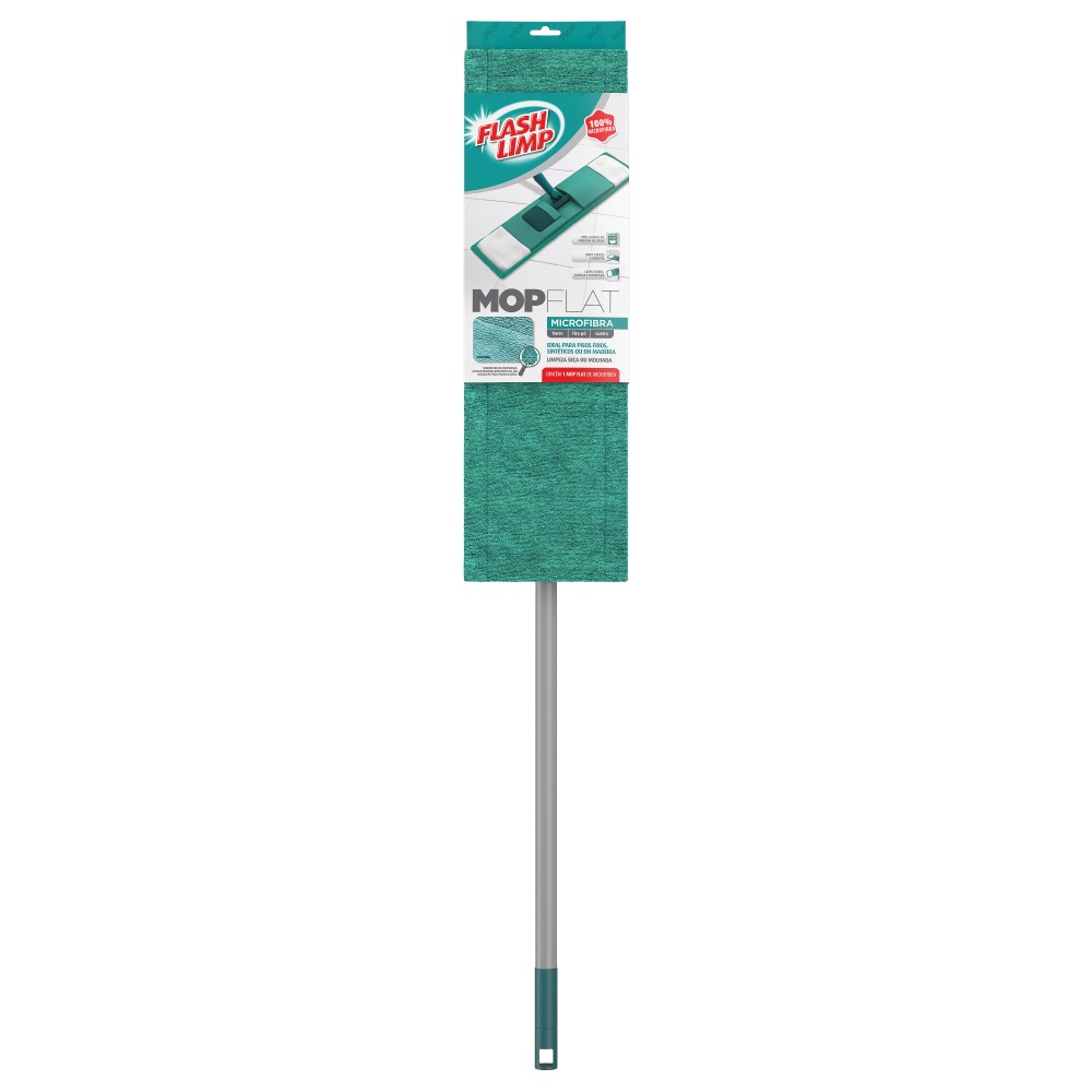 Mop Flat Microfibra Flash Limp Completo 