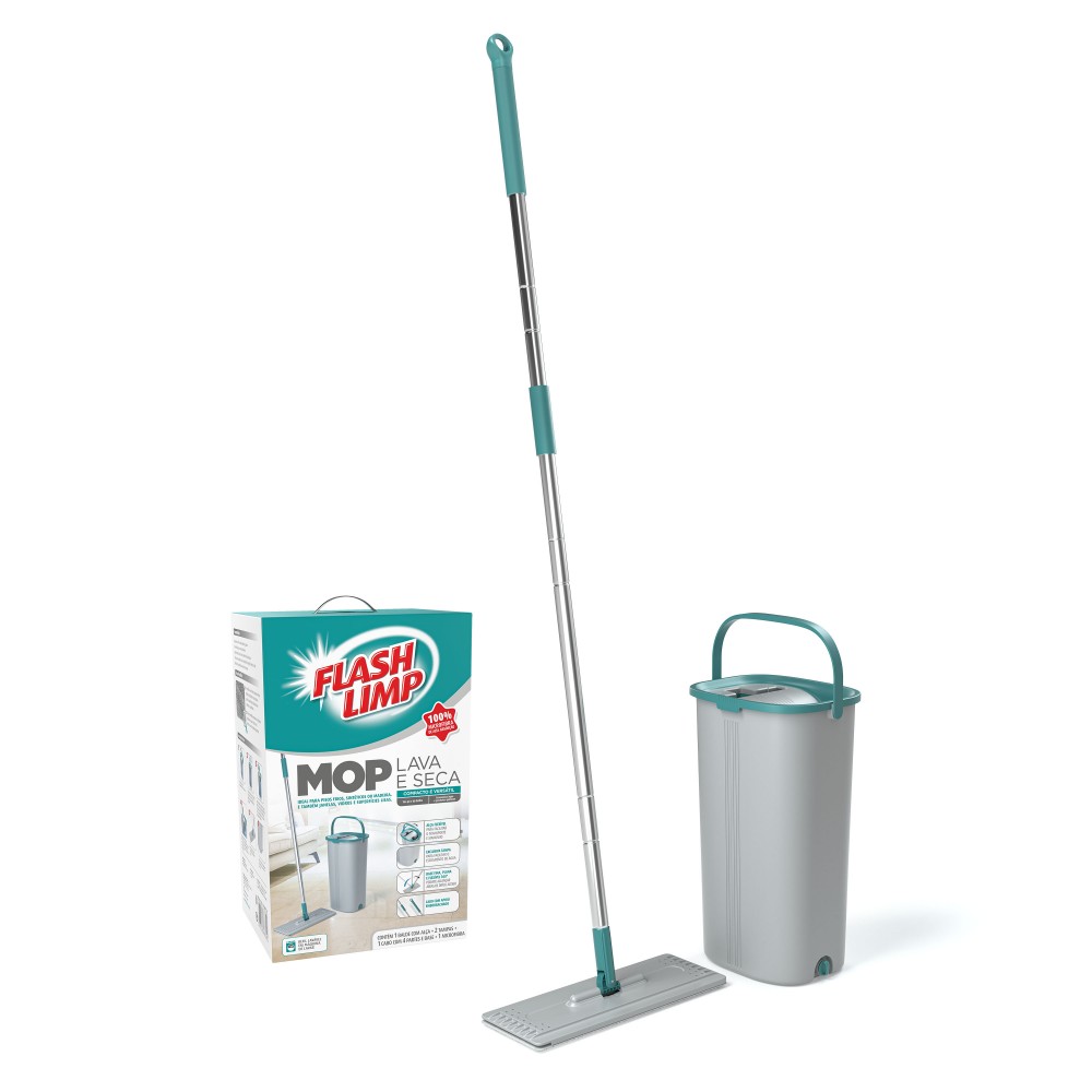 Mop Lava e Seca Flash Limp Completo 