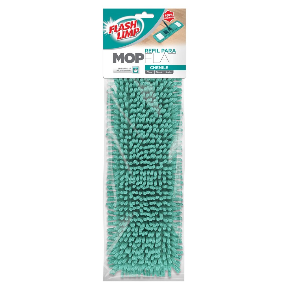 Refil para Mop Flat Chenille Flash Limp