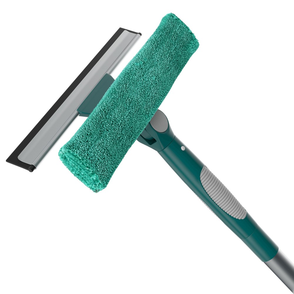 Rodo Combinado Limpa Vidros 25cm Flash Limp com Cabo Extensível