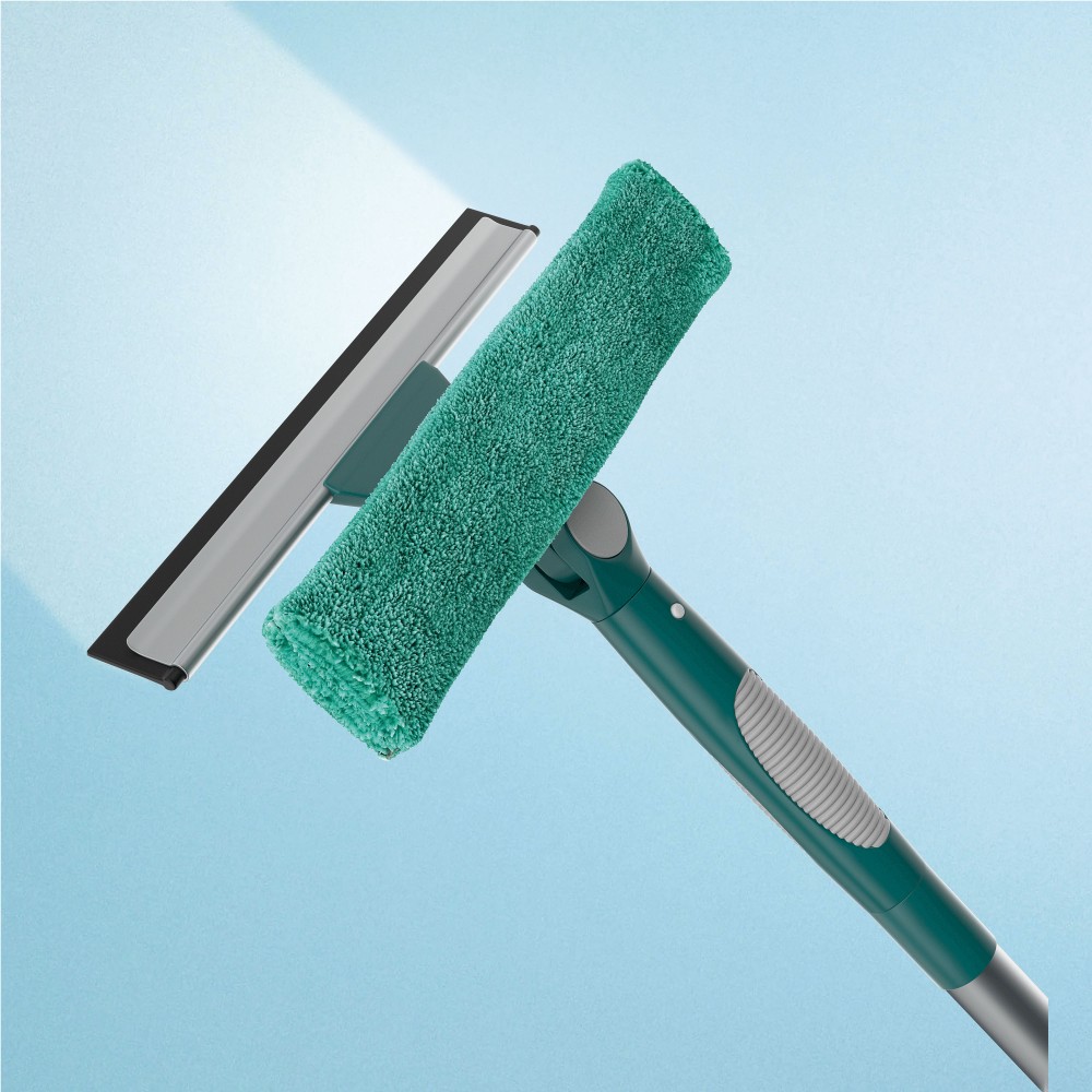 Rodo Combinado Limpa Vidros 25cm Flash Limp com Cabo Extensível