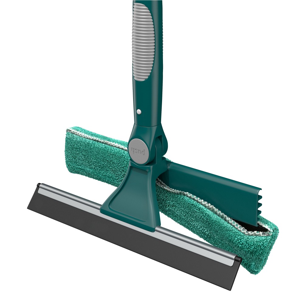 Rodo Combinado Limpa Vidros 25cm Flash Limp com Cabo Extensível