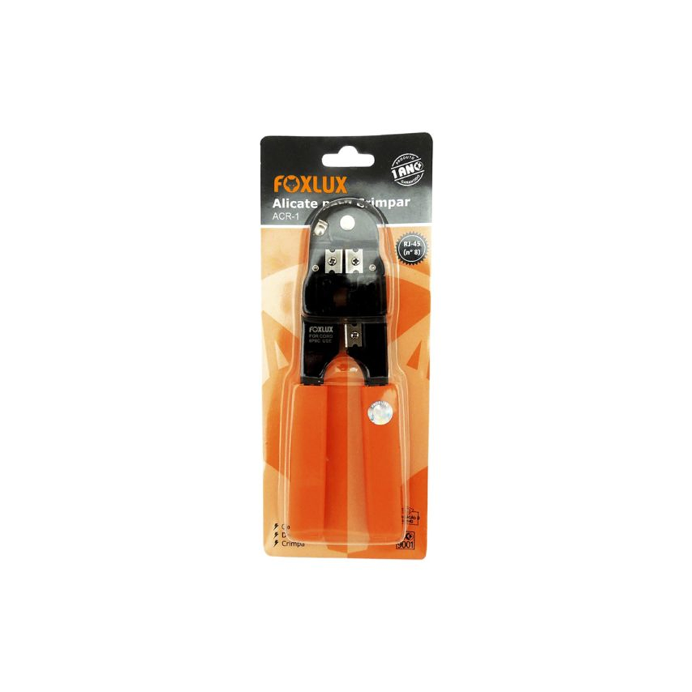 Alicate de Climpar Cabo de Rede RJ45 n°8 Foxlux