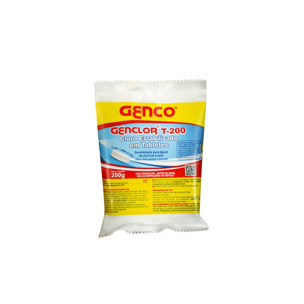Pastilha de Cloro Genco T200 200g