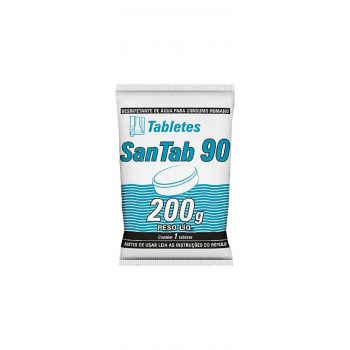 Pastilha de Cloro San Tab 90 200g - Desinfetante de Água Consumo Humano