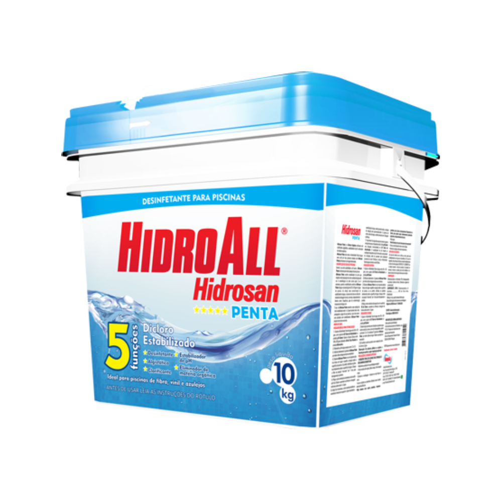 Cloro Granulado Hidroall Penta 5 em 1 10Kg