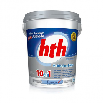 Cloro Granulado Hth Multiação e Brilho 10 em 1 10Kg