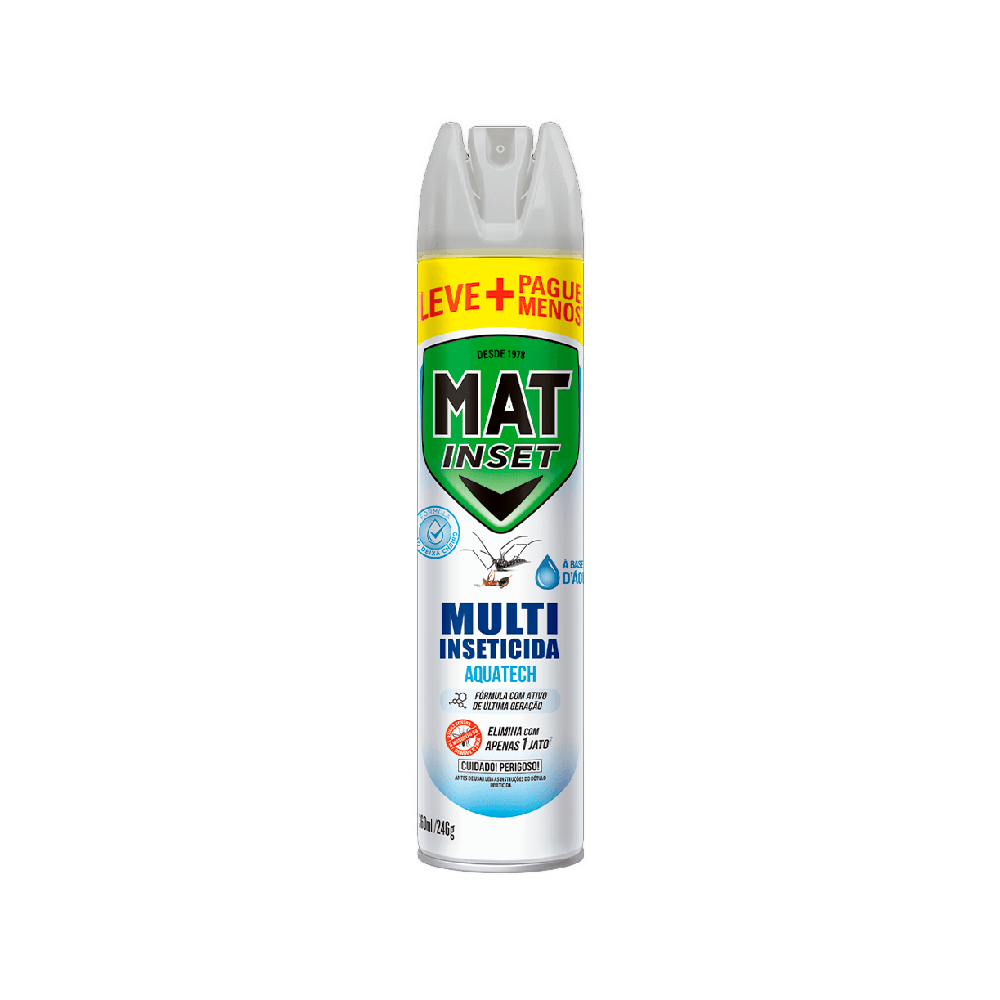Inseticida Aerossol Mat Sem Cheiro 360mL Leve+ Pague Menos