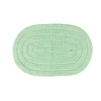 Tapete de Algodão Oval 40x60cm Kapazi - Verde Menta