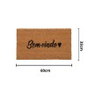 Tapete Capacho Fibra de Coco 33x60cm Kapazi - Bem-Vindo Amor