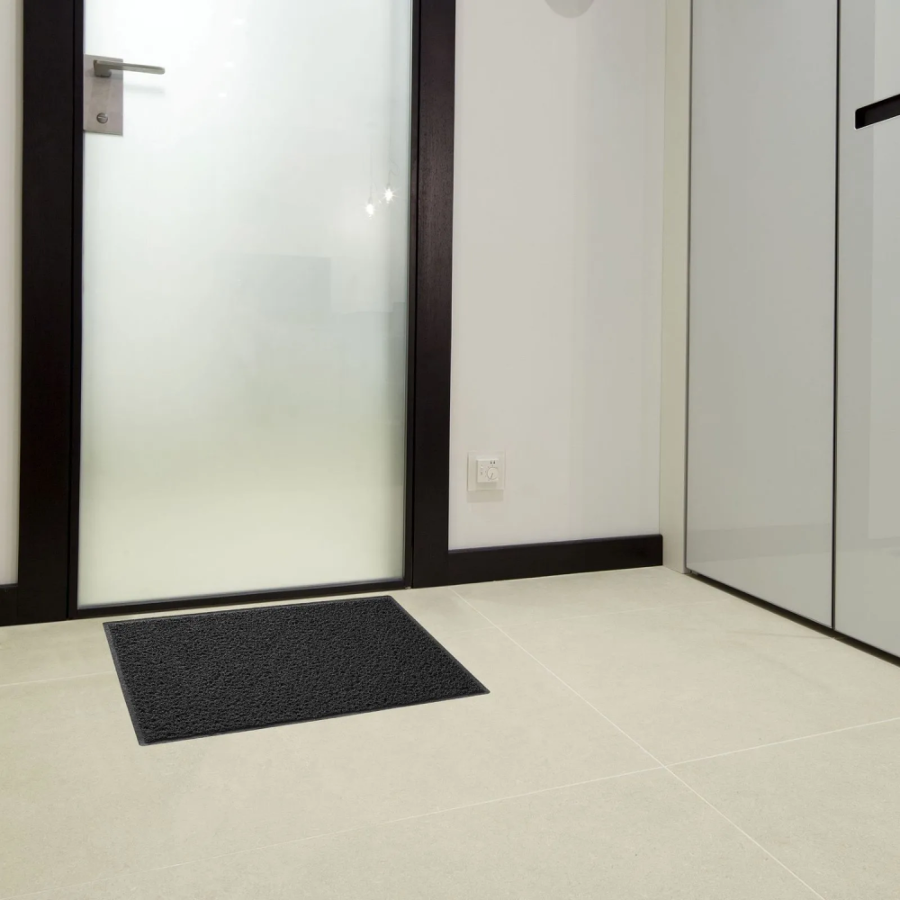 Tapete Capacho Vinil 40x60cm Kapazi Light - Cinza