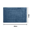 Tapete de Algodão Retangular 40x60cm Kapazi Happy - Azul