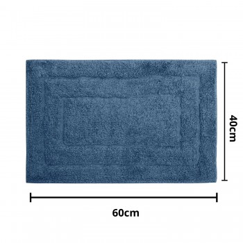 Tapete de Algodão Retangular 40x60cm Kapazi Happy - Azul