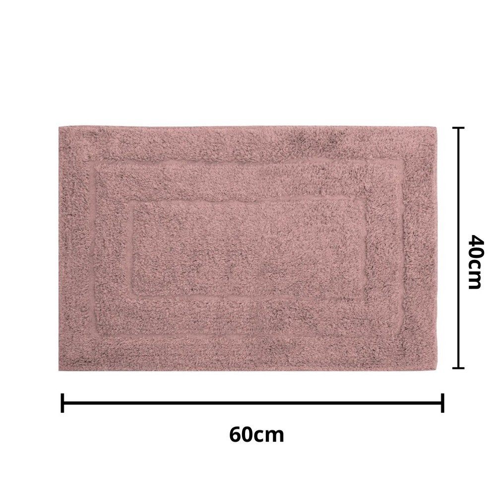Tapete de Algodão Retangular 40x60cm Kapazi Happy - Rosa