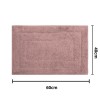 Tapete de Algodão Retangular 40x60cm Kapazi Happy - Rosa