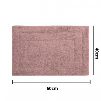 Tapete de Algodão Retangular 40x60cm Kapazi Happy - Rosa