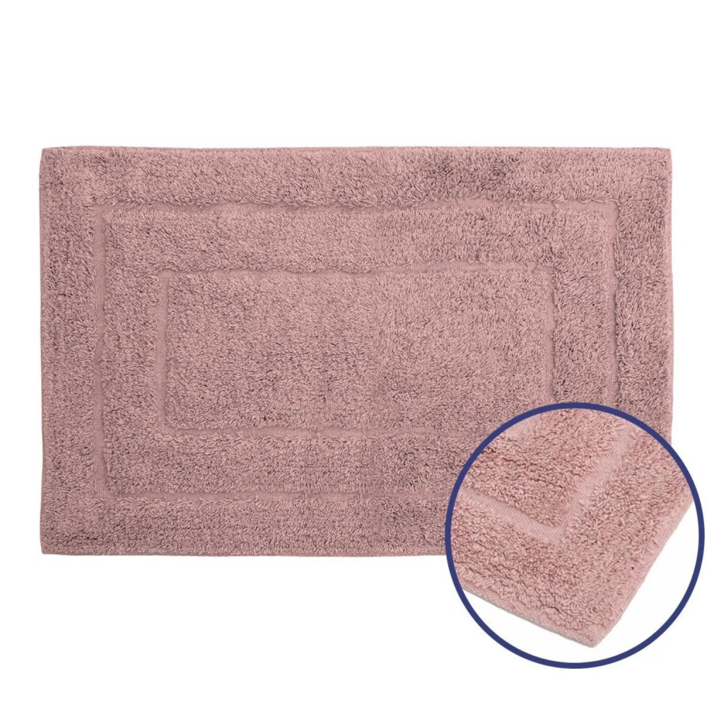 Tapete de Algodão Retangular 40x60cm Kapazi Happy - Rosa