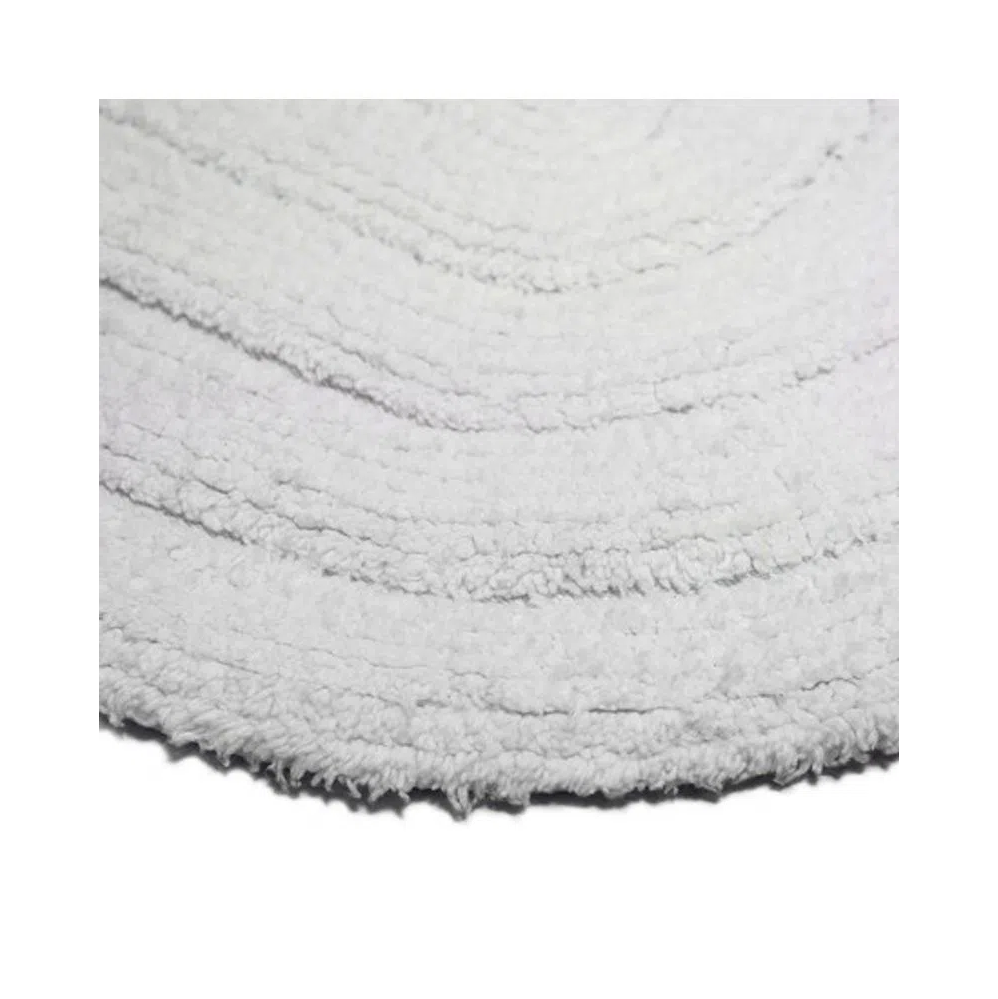 Tapete de Algodão Oval 40x60cm Kapazi - Branco