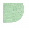 Tapete de Algodão Oval 40x60cm Kapazi - Verde Menta