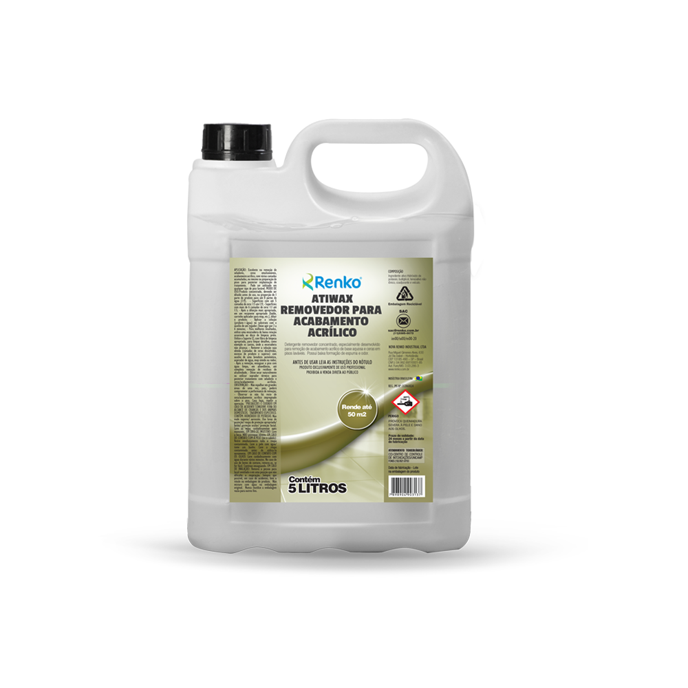Removedor para Acabamento Acrílico Atiwax Renko 5L