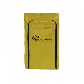 Bolsa de Coleta de Resíduos para Carro Funcional Bralimpia Amarela