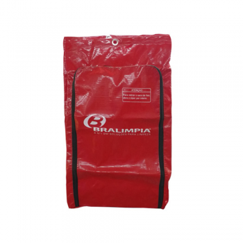 Bolsa de Coleta de Resíduos para Carro Funcional Bralimpia Vermelha