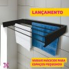Varal de Parede MagicMax Maxeb Preto
