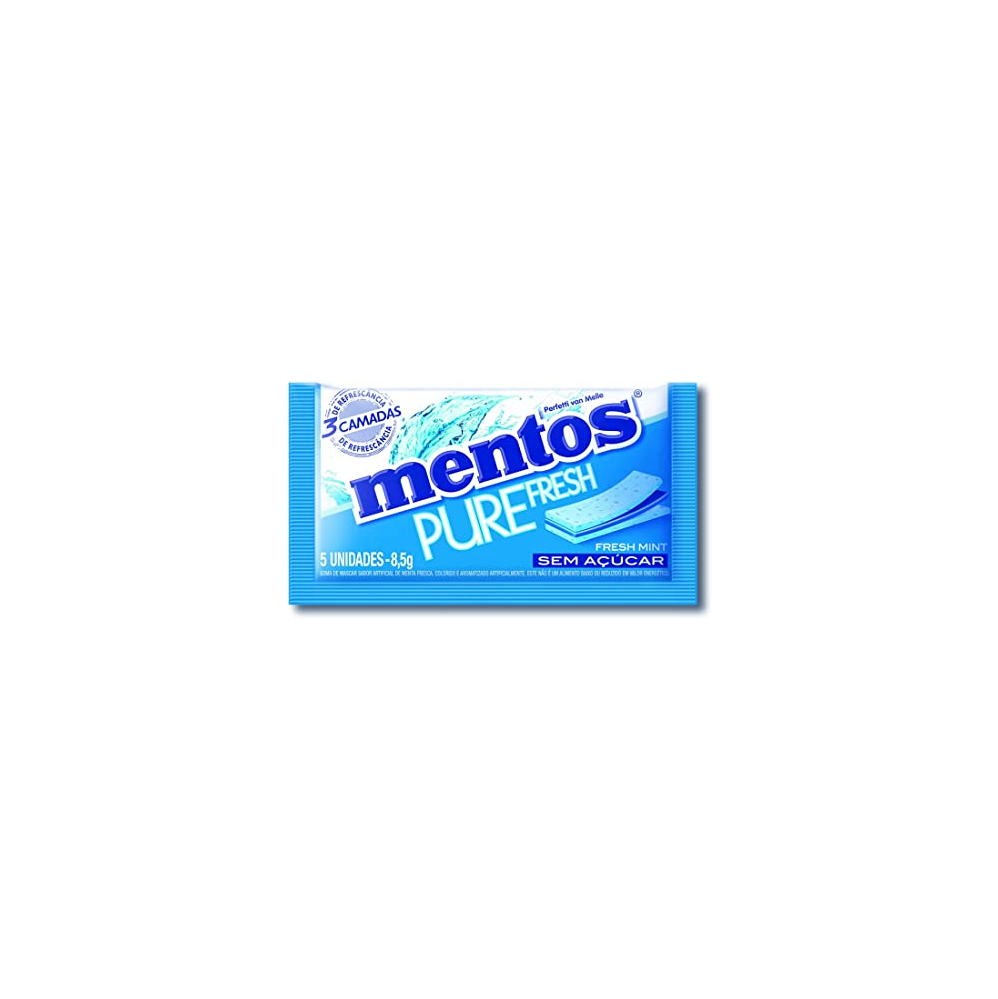 Goma de Mascar Mentos 8,5g Pure Fresh Mint