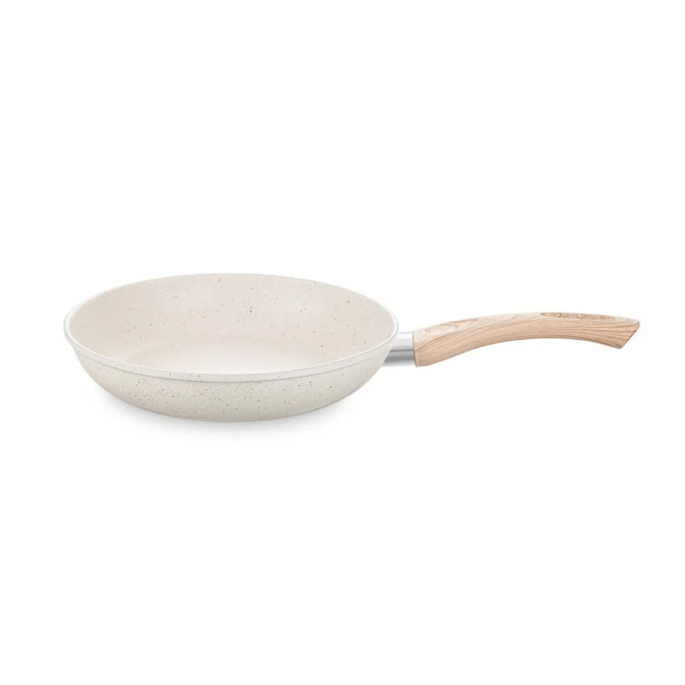 Frigideira de Indução Cerâmica Carmela Vanilla 1,4L MTA Ceramic Flon 22cm 