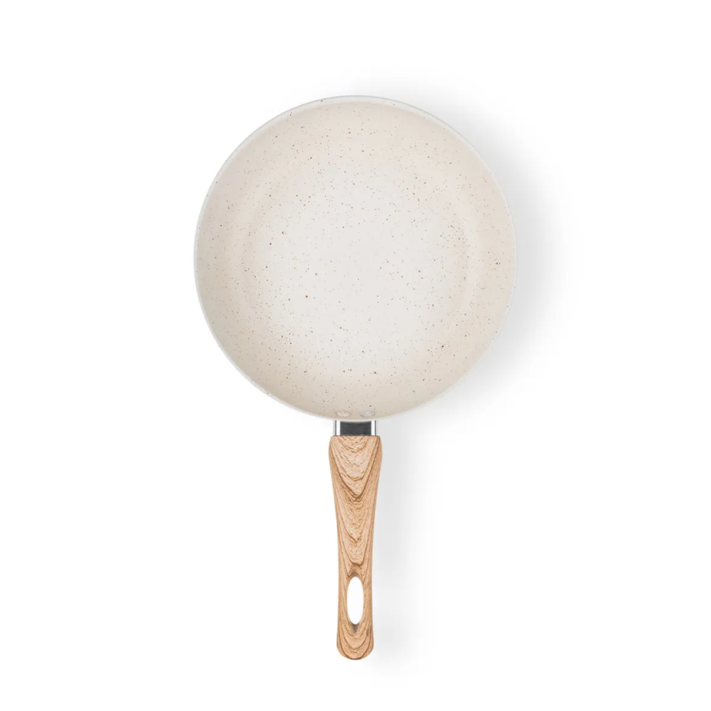 Frigideira de Indução Cerâmica Carmela Vanilla 1,4L MTA Ceramic Flon 22cm 