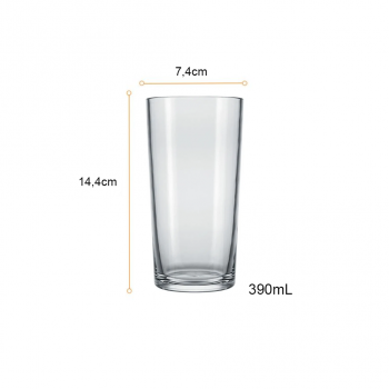 Copo de Vidro 390mL Nadir Bar Vitamina Long Drink