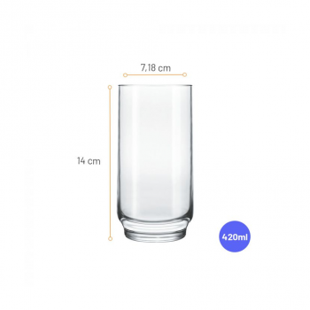 Copo de Vidro 410mL Nadir Lights Long Drink 