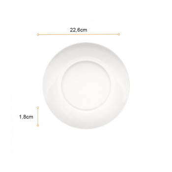 Prato de Vidro Raso 22,6cm Duralex Astral
