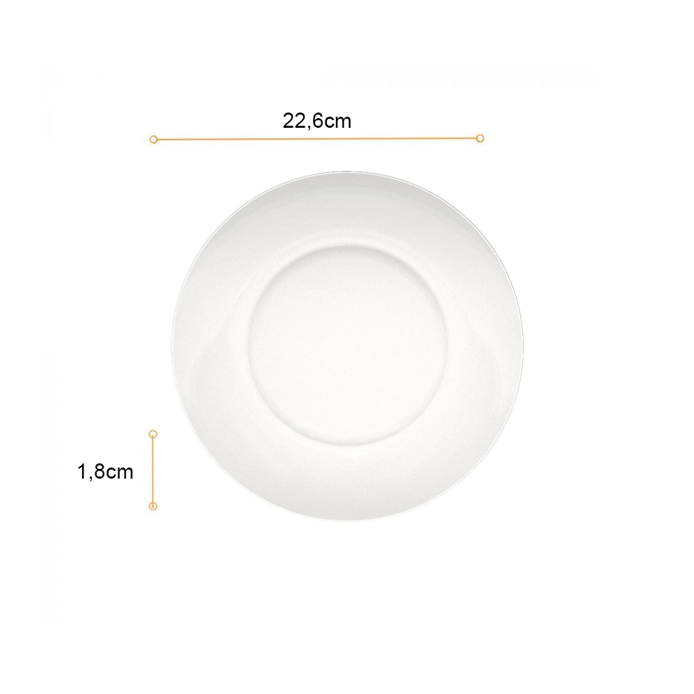Prato de Vidro Raso 22,6cm Duralex Astral