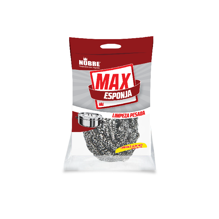 Esponja de Aço Inox Nobre Limpeza Pesada