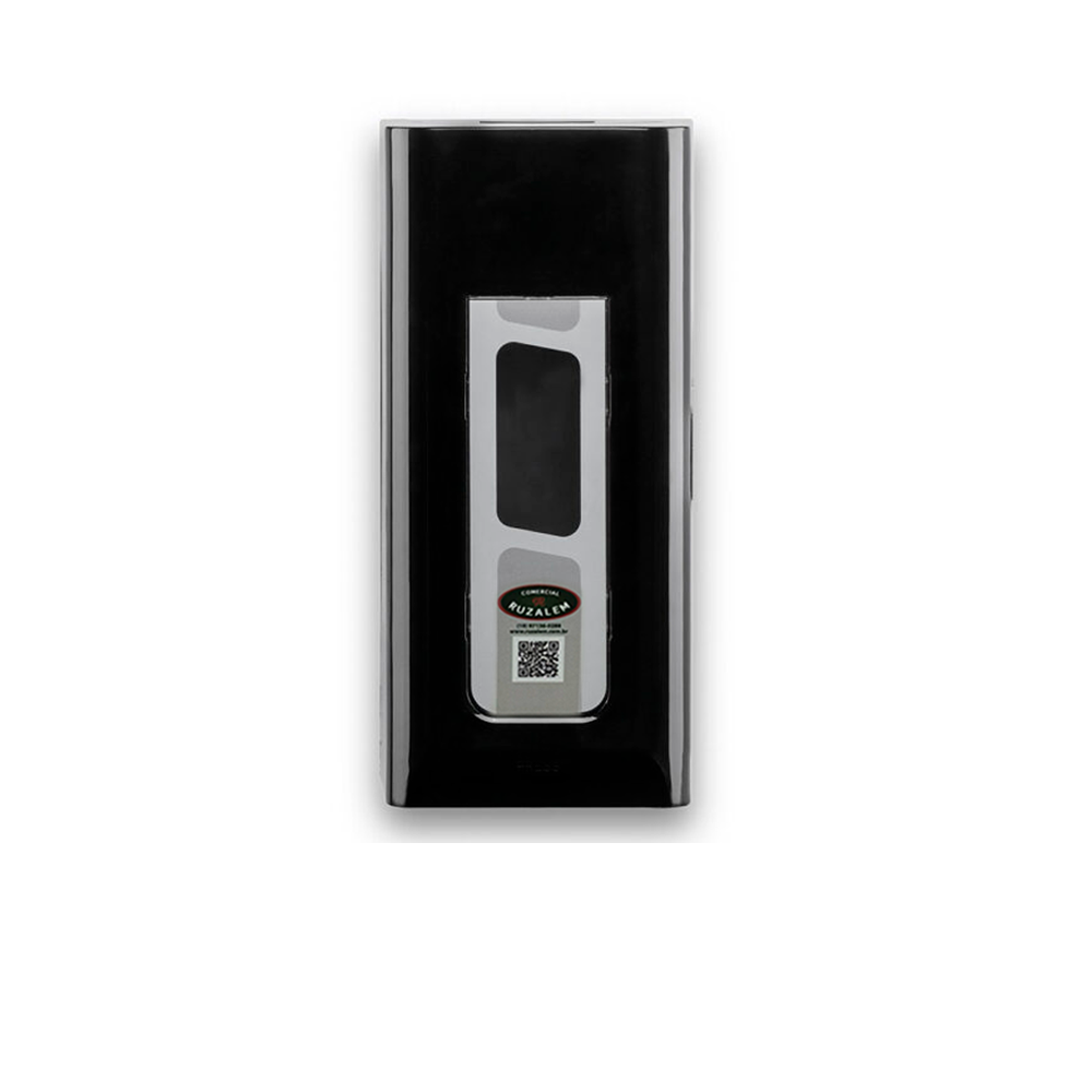 Dispenser Saboneteira com Reservatório Nobre Ruzalem Street Preta