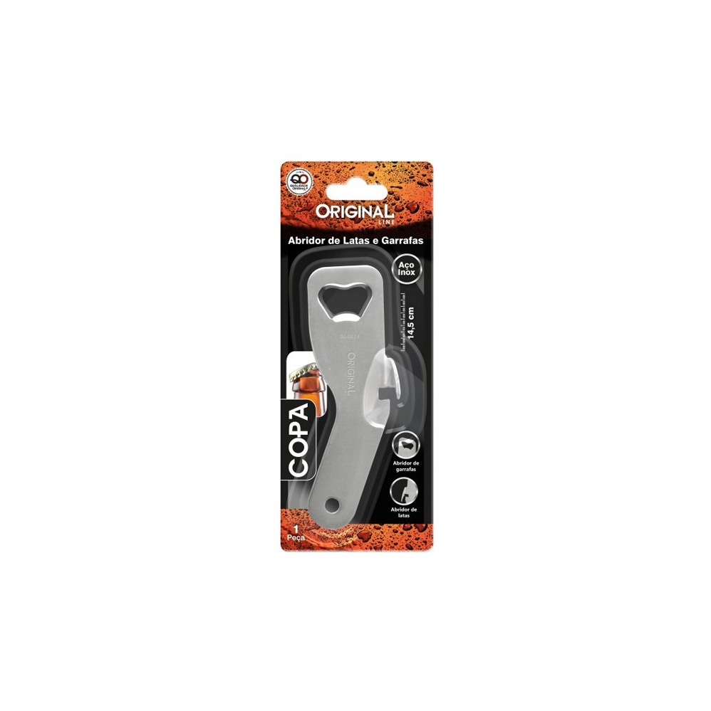 Abridor de Latas e Garrafas Inox Original Line Copa 