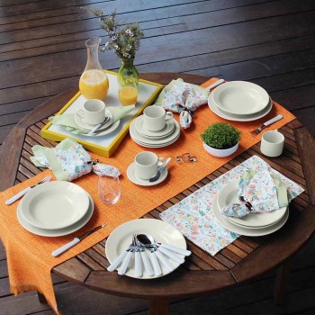 Prato de Louça Fundo 22cm Biona Branco