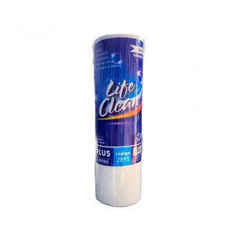 Pano Multiuso Tipo Perfex Branco Life Clean com 50 panos 28x50cm