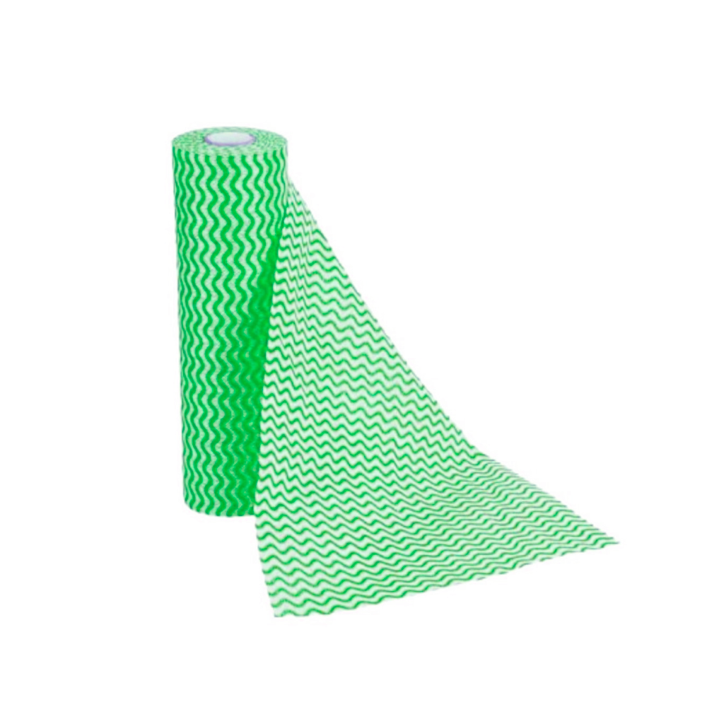 Pano Multiuso Tipo Perfex Verde Life Clean com 50 panos 28x50cm