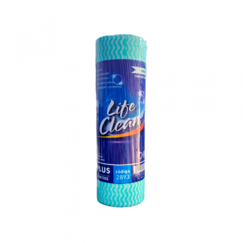 Pano Multiuso Tipo Perfex Verde Life Clean com 50 panos 28x50cm