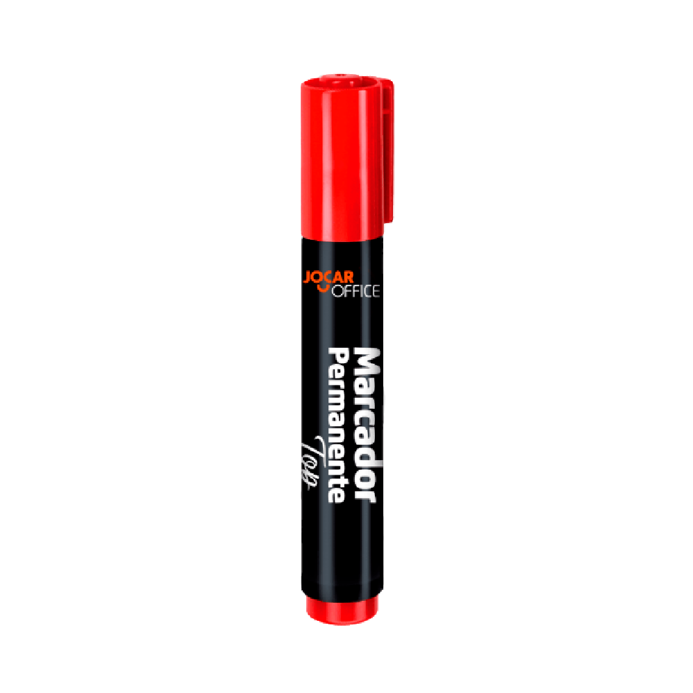Pincel Marcador Atômico Vermelho Jocar Office