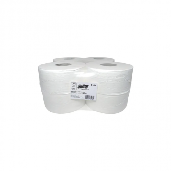 Papel Higiênico Rolão Sulleg 100% Celulose Folha Dupla com 8 rolos de 250m