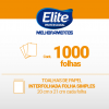 Papel Toalha Interfolhado Elite 2 Dobras 100% Celulose com 1000 folhas
