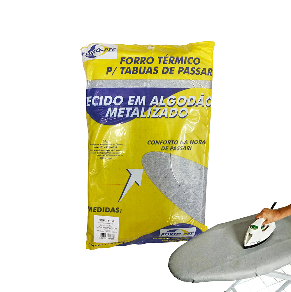 Forro Térmico para Tábua de Passar 1,43x0,63m Porto-Pel