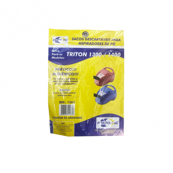 Saco para Aspirador de Pó Porto-Pel Arno Triton 1300/1400 com 3 unid.