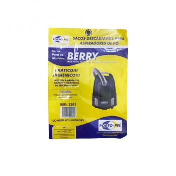 Saco para Aspirador de Pó Porto-Pel Eletrolux Berry com 3 unid.