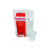 Pote Plástico Descartável Redondo com Tampa 350mL Prafesta com 24 unid.