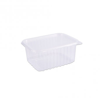 Pote Plástico Descartável Retangular com Tampa 1500mL Prafesta com 10 unid.